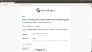 installare wordpress